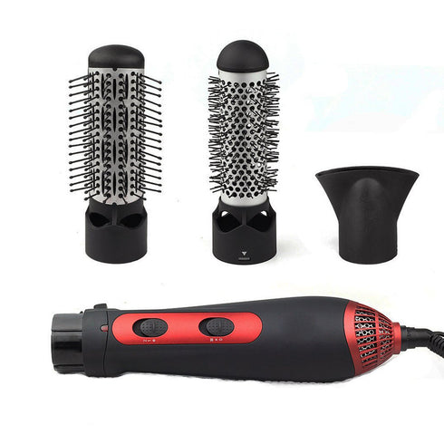 Hair Dryer Machine 3 In 1 Multifunction Hair Styling Tools Hairdryer Pro Hair Curler Straightener Dryer Comb Brush - ROUTINE FASHION